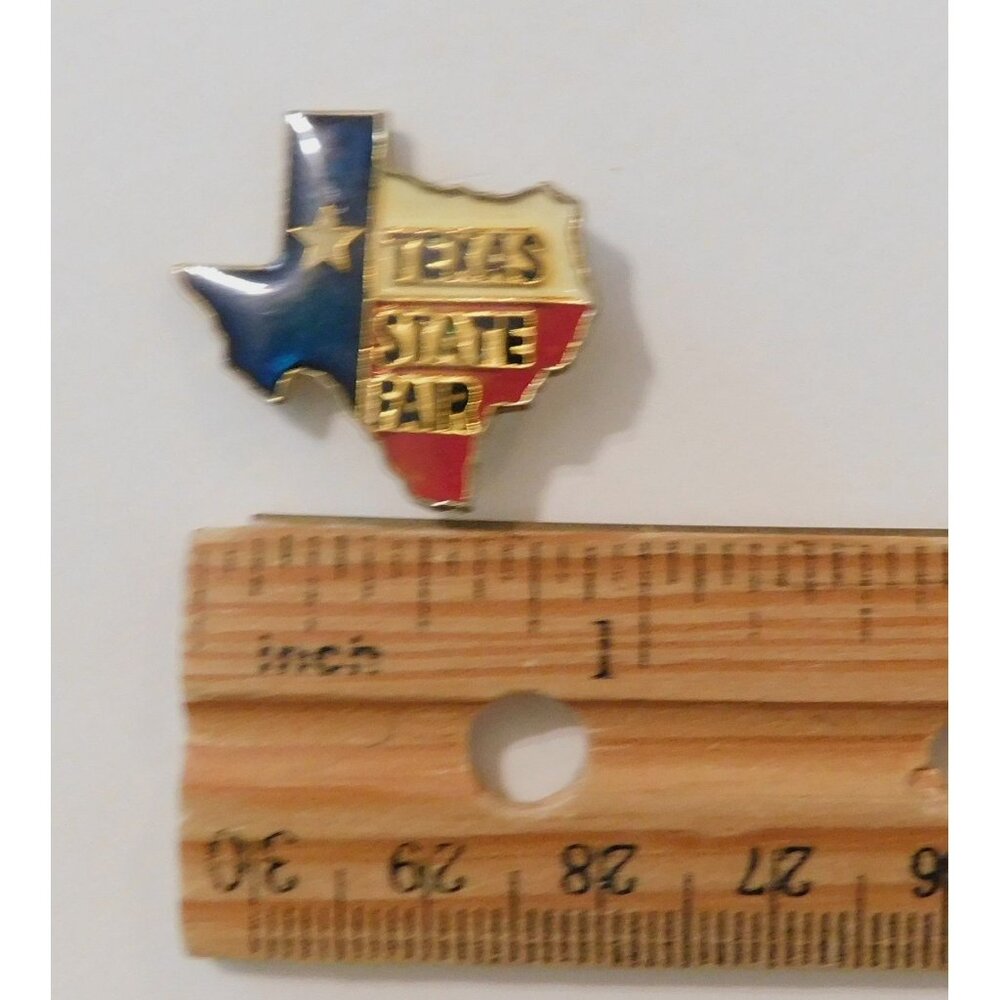 Texas State Fair Vintage Commemorative Enamel Pin Badge Lapel Ballcap - Picture 2 of 3